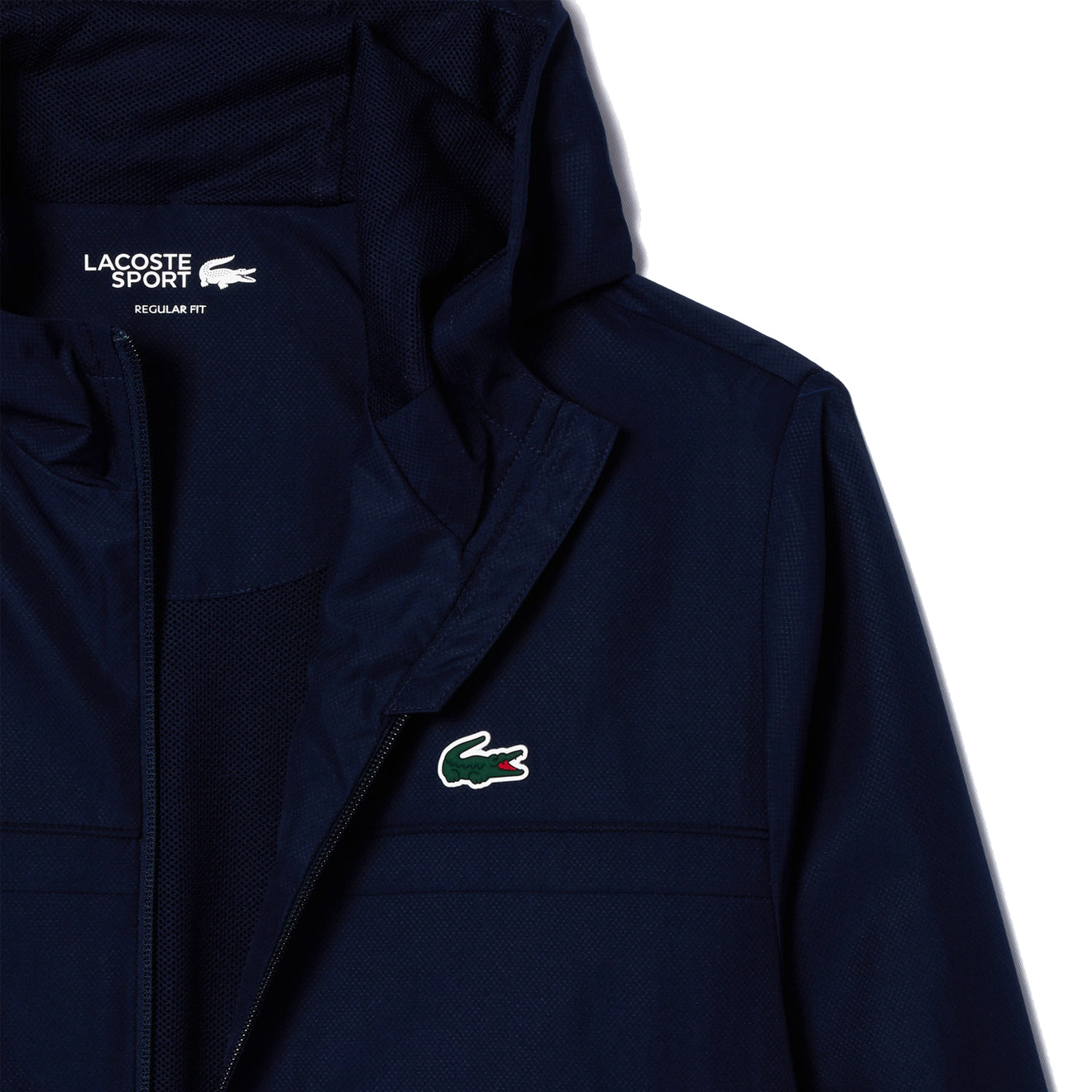 Lacoste Zipped Sport Training Jacket Navy Blue - Parasol Store