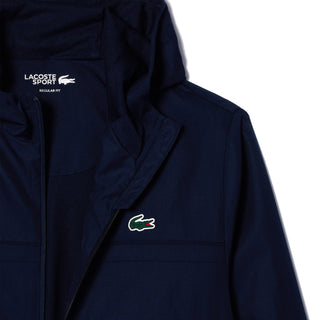Lacoste Zipped Sport Training Jacket Navy Blue - Parasol Store