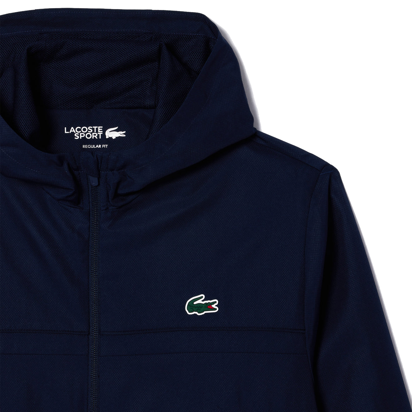 Lacoste Zipped Sport Training Jacket Navy Blue - Parasol Store