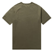 Left Hand Contrast Panel Tee Olive - Parasol Store