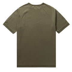 Left Hand Contrast Panel Tee Olive - Parasol Store