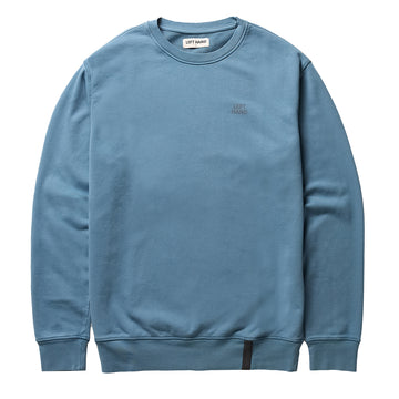 Left Hand Core Crew Sweat Mid Blue - Parasol Store