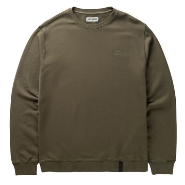 Left Hand Crew Sweatshirt Olive - Parasol Store