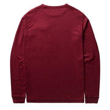 Left Hand L/S Pocket Tee Burgundy - Parasol Store
