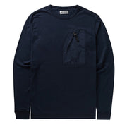 Left Hand L/S Pocket Tee Navy - Parasol Store
