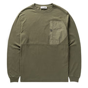 Left Hand L/S Pocket Tee Olive - Parasol Store