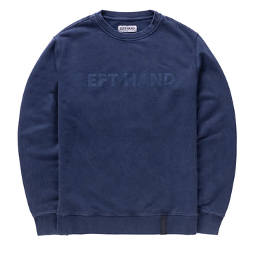 Left Hand Special Dye Crew Sweatshirt Navy - Parasol Store