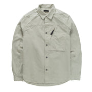 Left Hand Zip Pocket Shirt Stone - Parasol Store