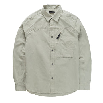 Left Hand Zip Pocket Shirt Stone - Parasol Store