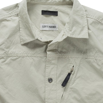 Left Hand Zip Pocket Shirt Stone - Parasol Store