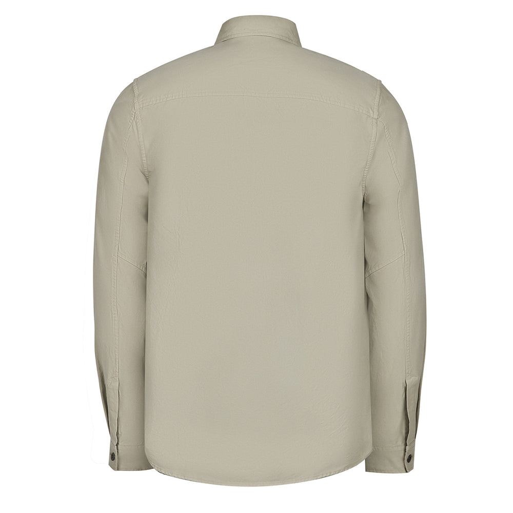 Left Hand Zip Pocket Shirt Stone Left Hand