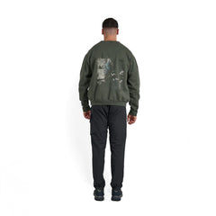 Left Hand x JLH Erosion Study Crew Sweatshirt Grape Leaf