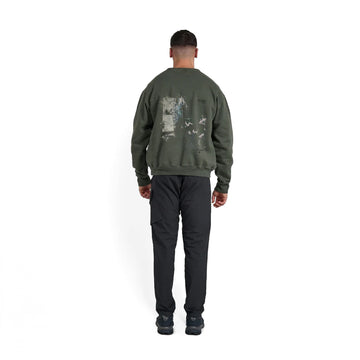 Left Hand x JLH Erosion Study Crew Sweatshirt Grape Leaf