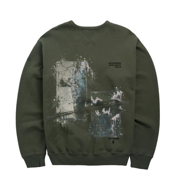 Left Hand x JLH Erosion Study Crew Sweatshirt Grape Leaf