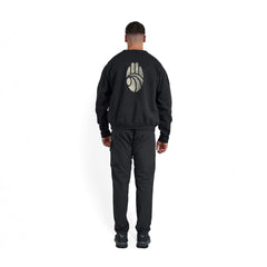 Left Hand x JLH Hand Motif Crew Sweatshirt Caviar