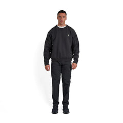 Left Hand x JLH Hand Motif Crew Sweatshirt Caviar