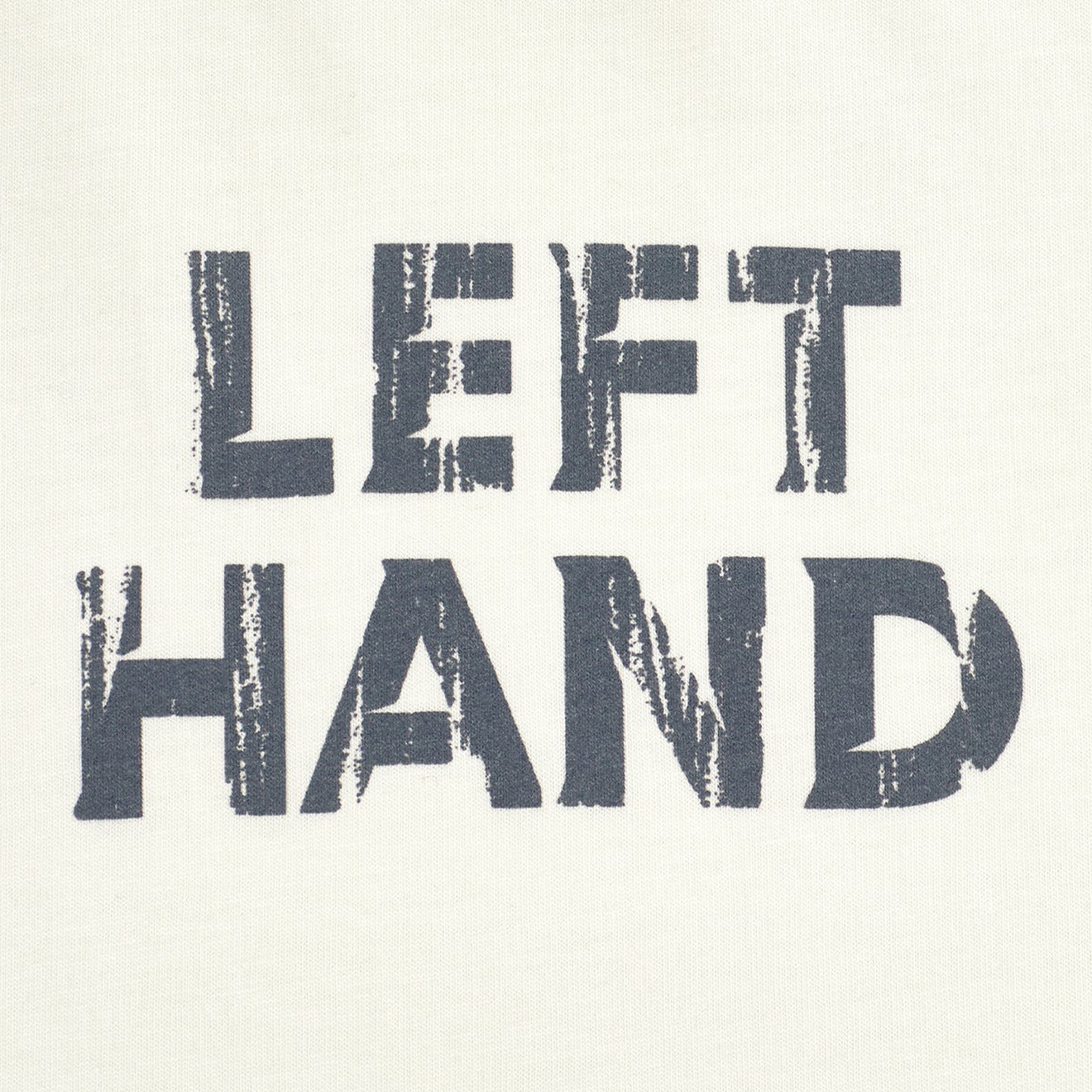 ​Left Hand Distressed Graphic Tee  Off White