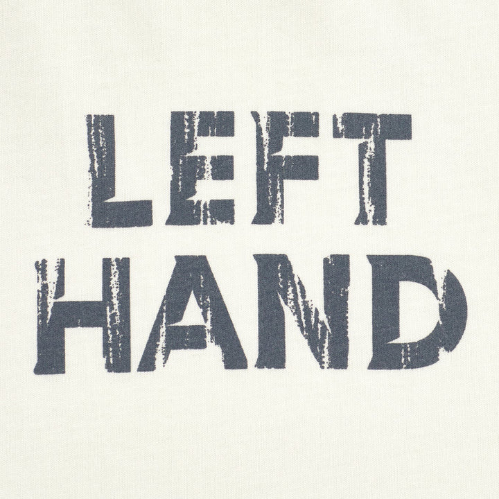 ​Left Hand Distressed Graphic Tee  Off White