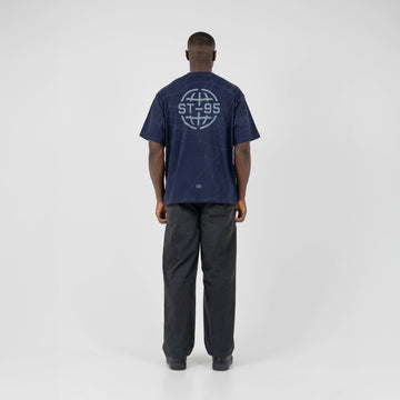 ST95 Lugano Map SS T-Shirt Navy - Parasol Store