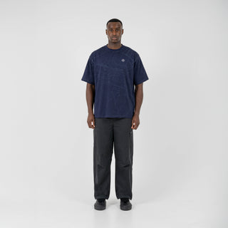 ST95 Lugano Map SS T-Shirt Navy - Parasol Store