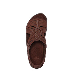 Malibu Womens Canyon Vegan Leather Sandal Bison Brown /  Bison Brown