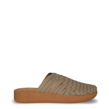 Malibu Womens Colony Suede Vegan Leather Sandal Taupe / Tan