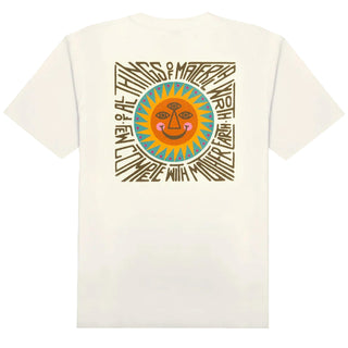 Hikerdelic Material Worth SS T-shirt Off White - Parasol Store