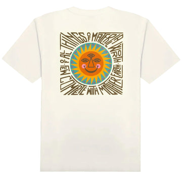 Hikerdelic Material Worth SS T-shirt Off White - Parasol Store
