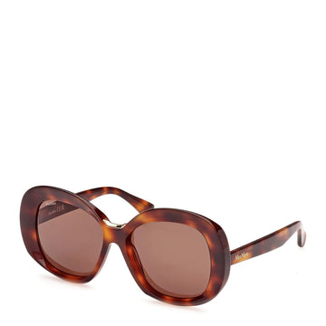 MaxMara Edna MM0087 52E 55 Sunglasses Dark Havana - Parasol Store