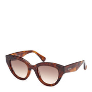 MaxMara Glimpse MM0077 53F 50 Sunglasses Blonde Havana - Parasol Store