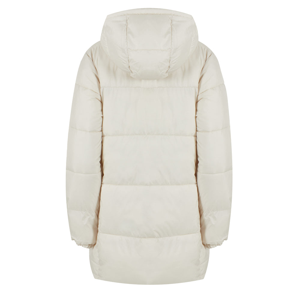 Columbia Womens Puffect Hooded Mid Puffer Jacket Chalk Columbia