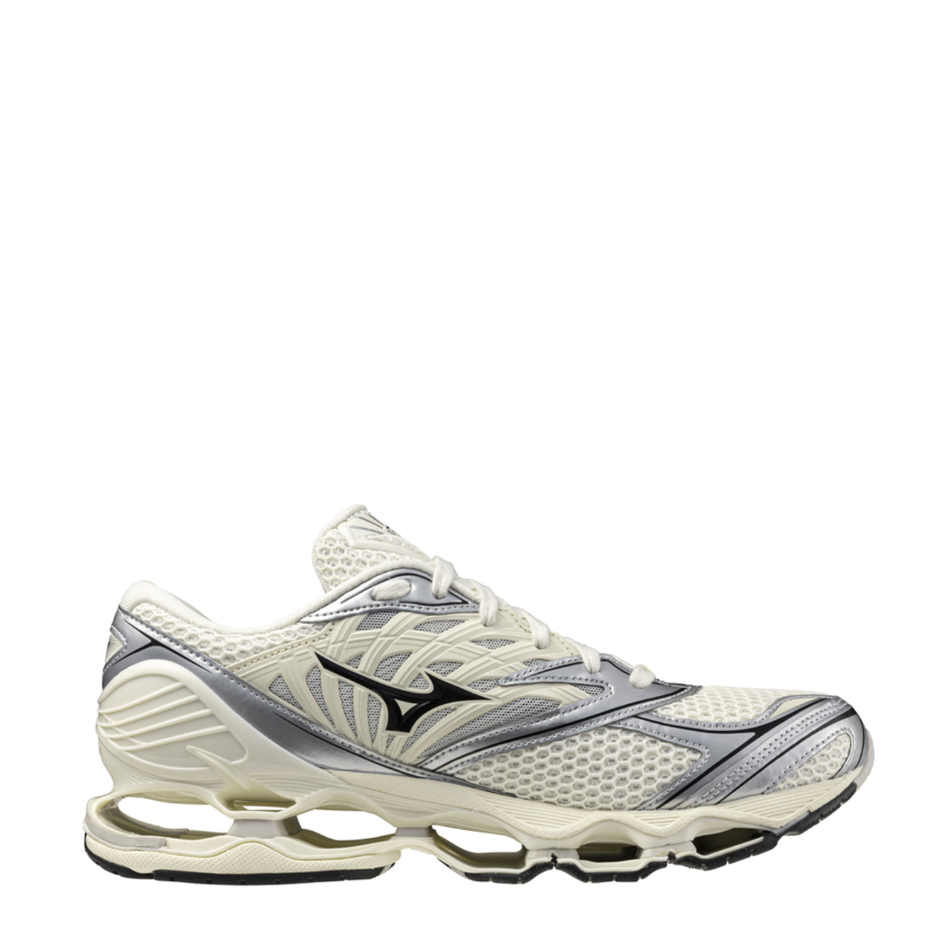 Mizuno Wave Prophecy LS Pristine / Black / Silver - Parasol Store
