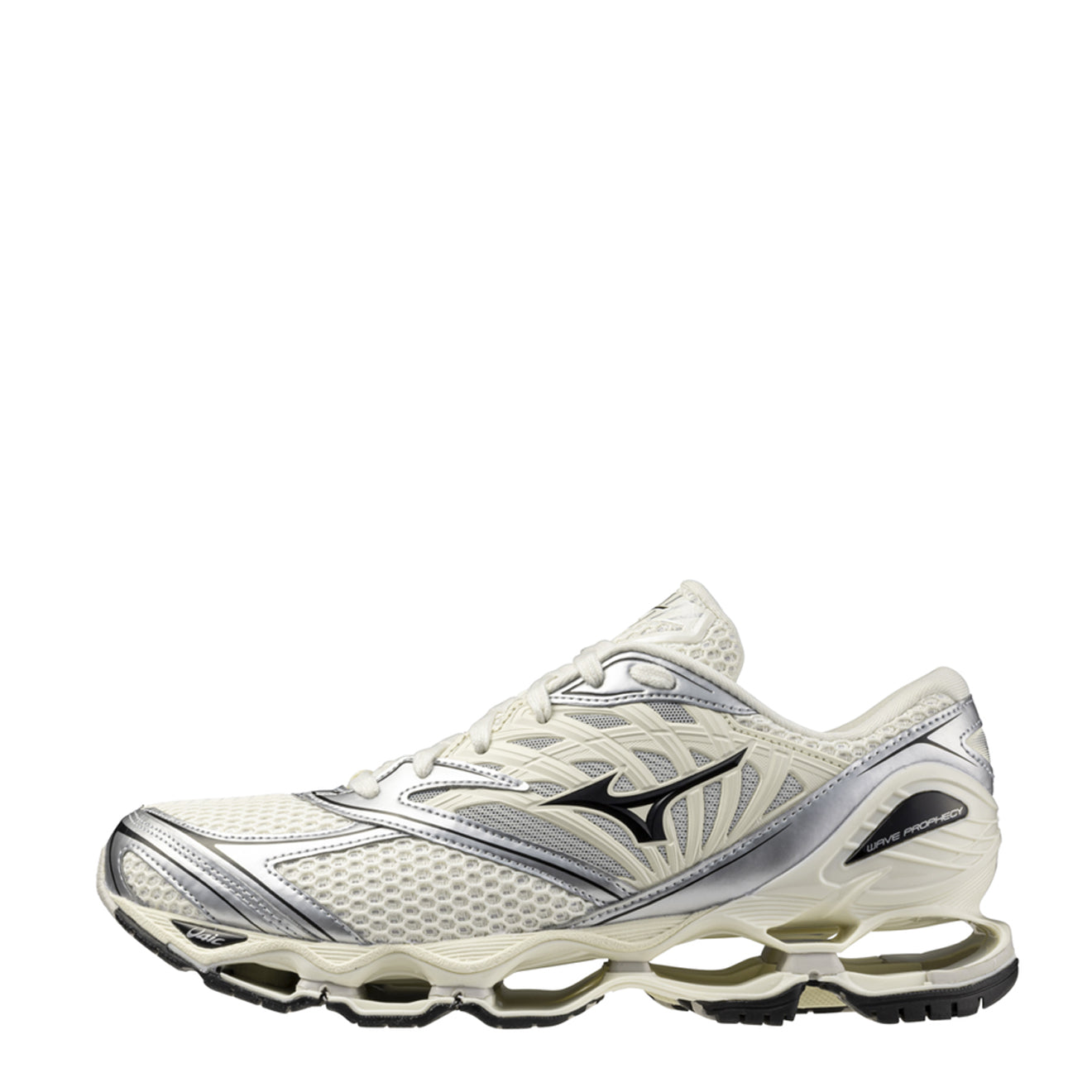 Mizuno Wave Prophecy LS Pristine / Black / Silver - Parasol Store