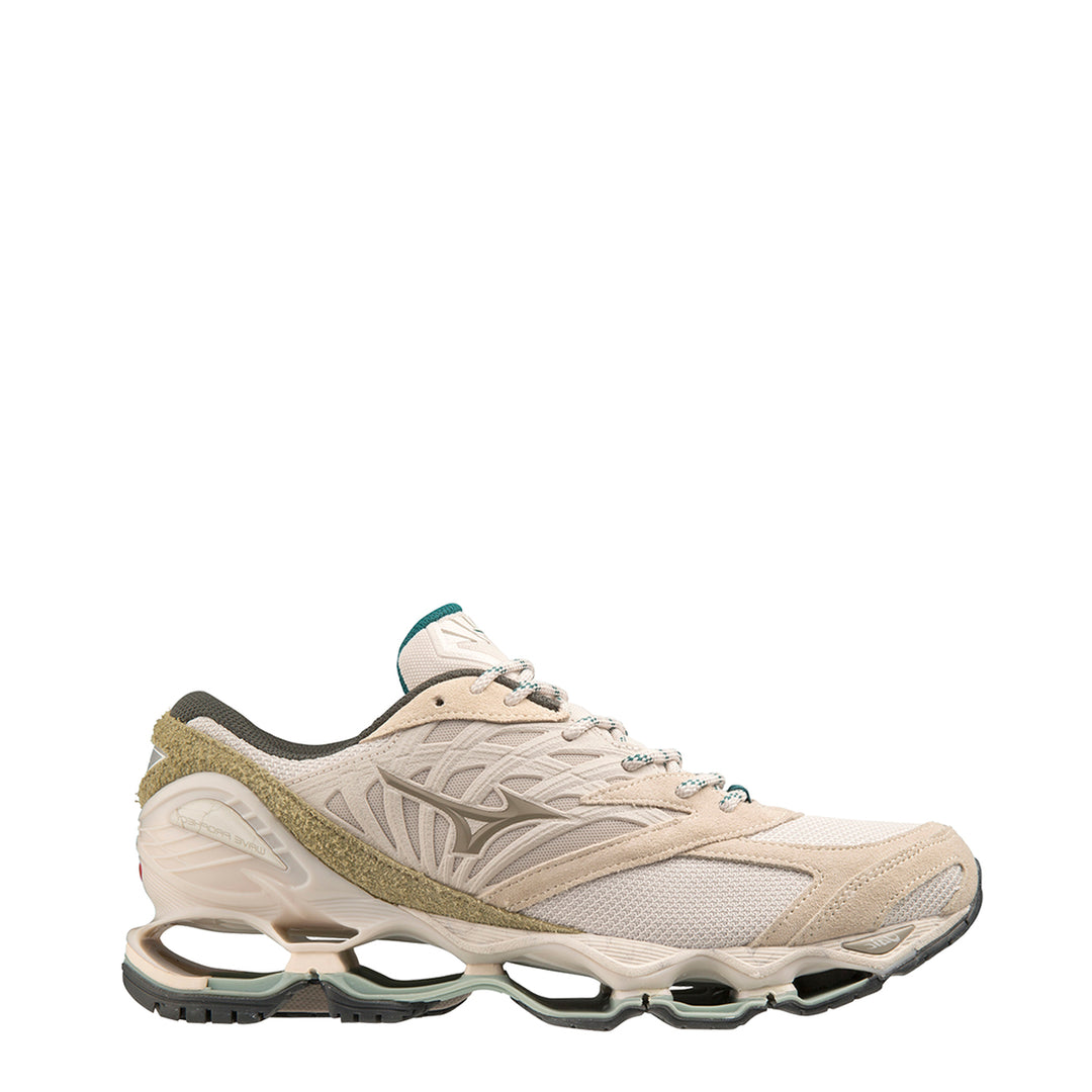 ​Mizuno Womens Wave Prophecy LS Silver Cloud / White Sand / Cedar 