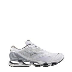 Mizuno Womens Wave Prophecy LS White / Silver / Harbor Mist - Parasol Store