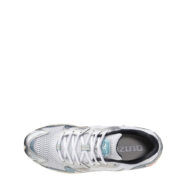 Mizuno Womens Wave Rider 10 Sport Trainer White / Vintage Khaki / Reef Waters - Parasol Store