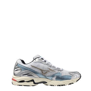 Mizuno Womens Wave Rider 10 Sport Trainer White / Vintage Khaki / Reef Waters - Parasol Store