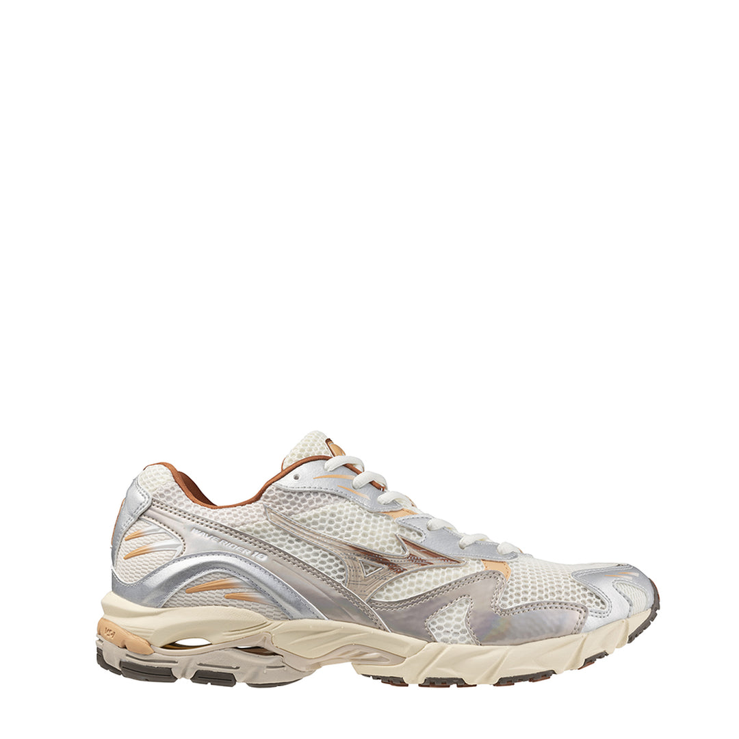 Mizuno Womens Wave Rider 10 Trainer Shifting Sand / Shifting Sand / Snow - Parasol Store