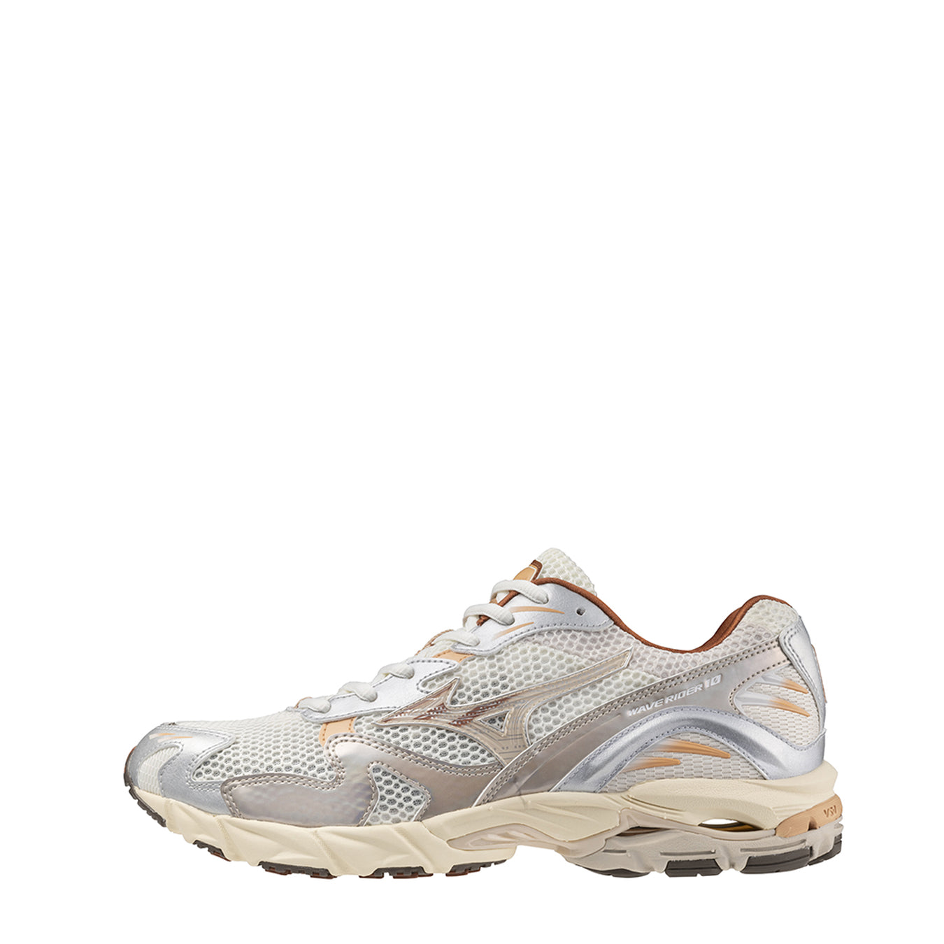 Mizuno Womens Wave Rider 10 Trainer Shifting Sand / Shifting Sand / Snow - Parasol Store