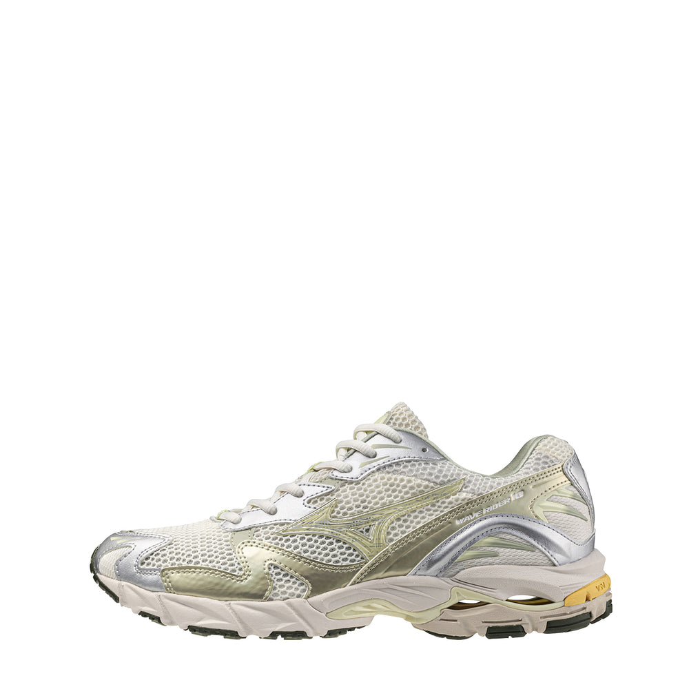 Mizuno Womens Wave Rider 10 Trainer Snow White / White Jade / Desert Sage - Parasol Store