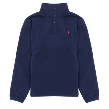 Polo Ralph Lauren Mockneck Pullover Fleece Newport Navy - Parasol Store