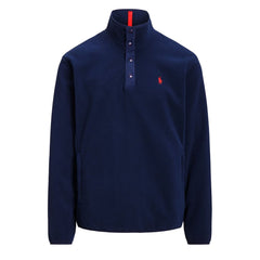 Polo Ralph Lauren Mockneck Pullover Fleece Newport Navy - Parasol Store