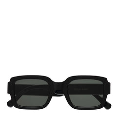 Monokel Eyewear Apollo Sunglasses Black / Green Lens