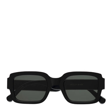 Monokel Eyewear Apollo Sunglasses Black / Green Lens