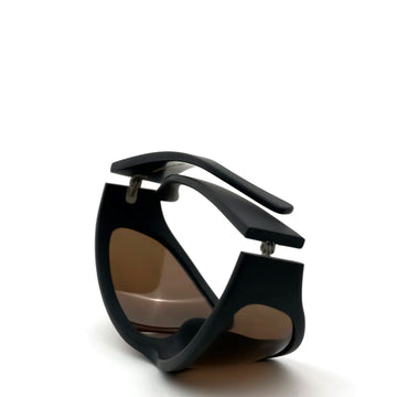 Monokel Eyewear Crow Sunglasses Matt Black / Brown Polarised Lens