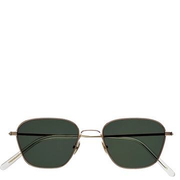 Monokel Eyewear Otis Sunglasses Gold / Green Lens