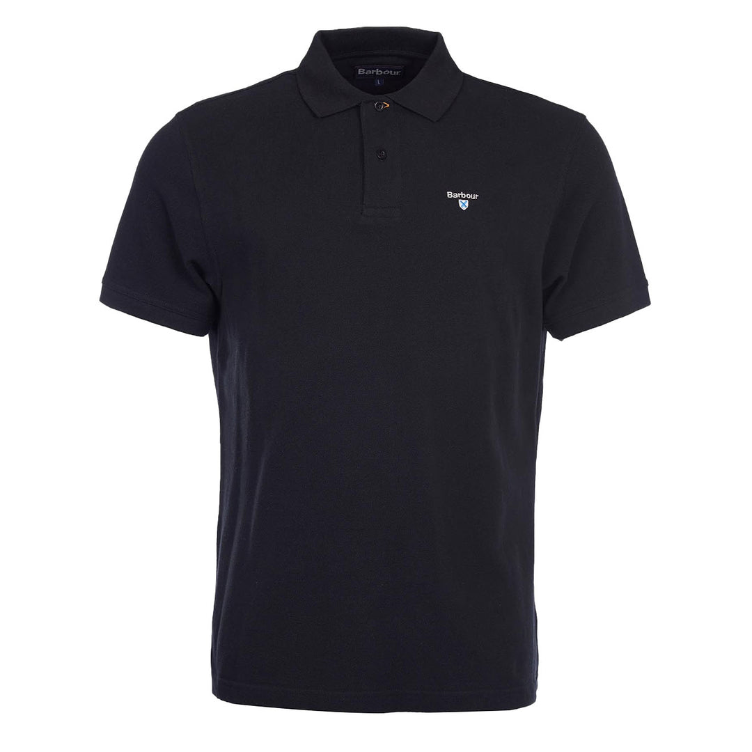 Barbour Sports Polo Shirt Black - Parasol Store