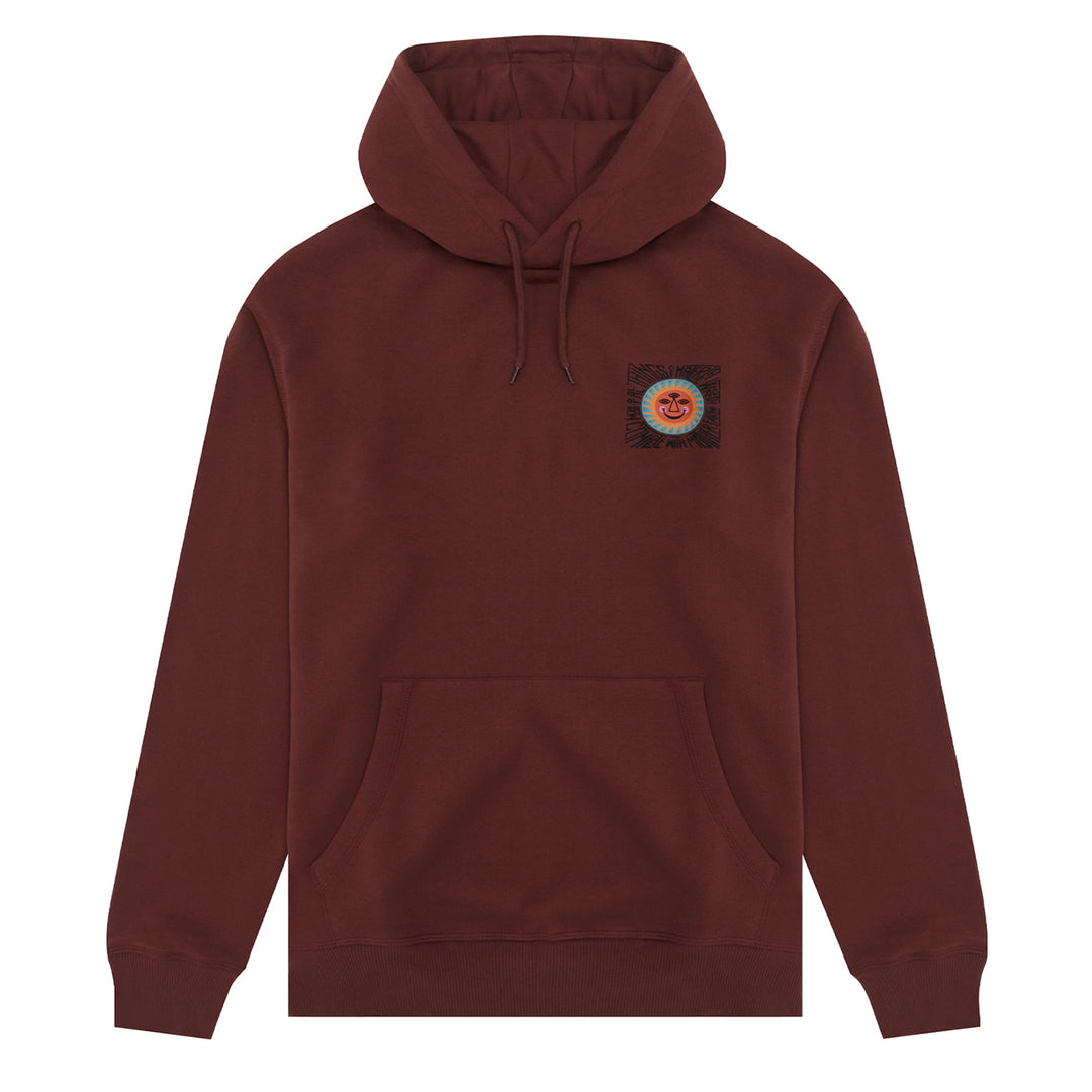Hikerdelic Material Worth Hoodie Brown - Parasol Store