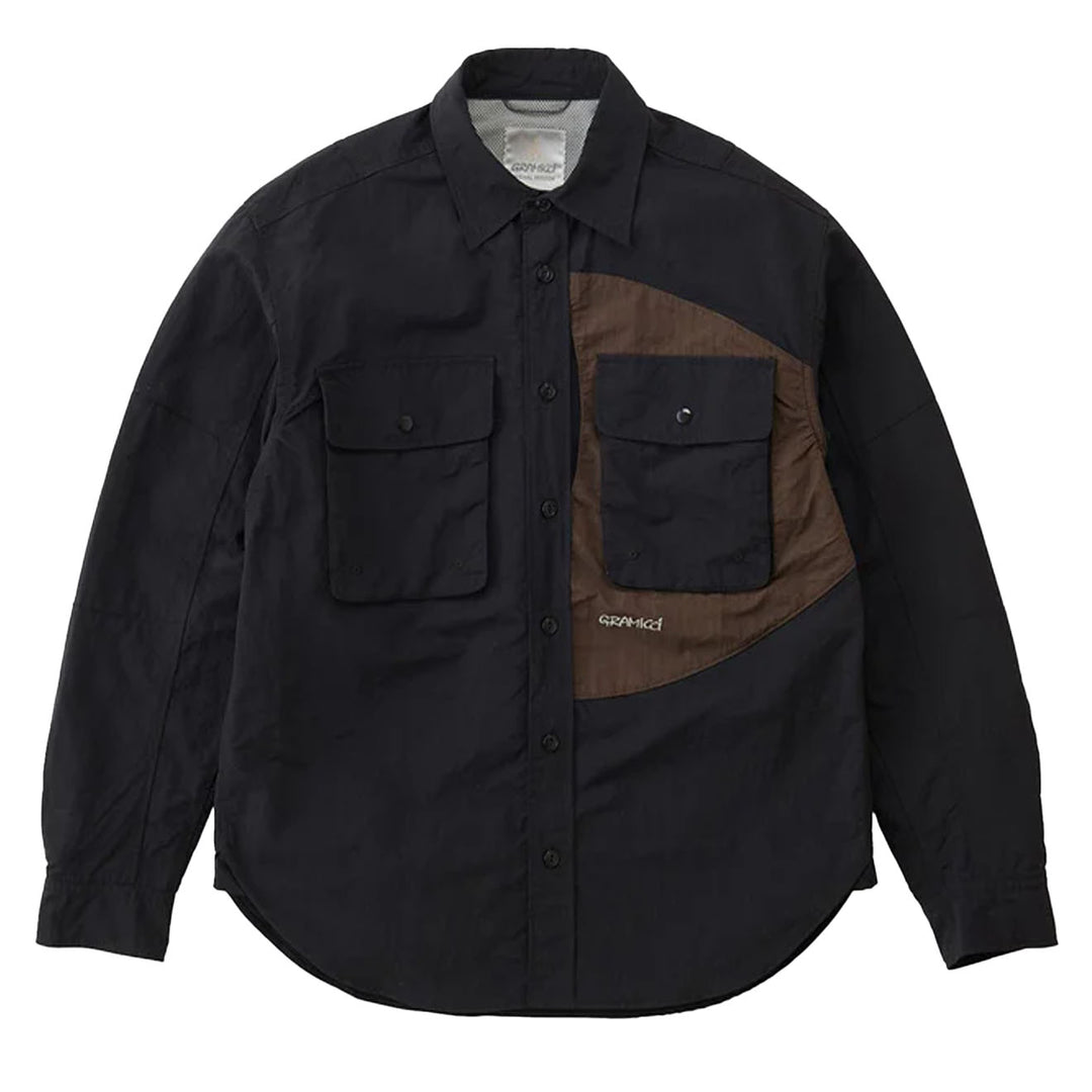 Gramicci Nylon Brentwood Shirt Black - Parasol Store