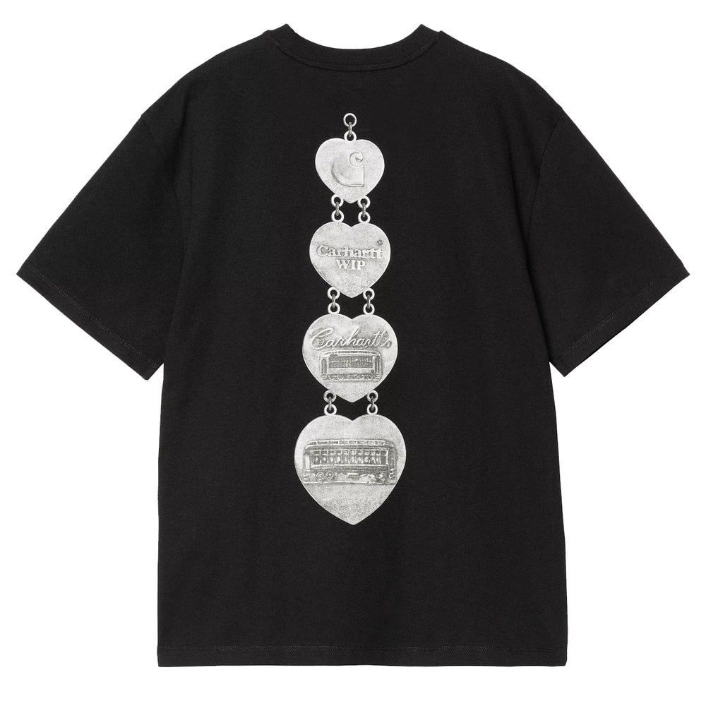 Carhartt WIP Womens S/S Hartt Chain T-Shirt Black - Parasol Store